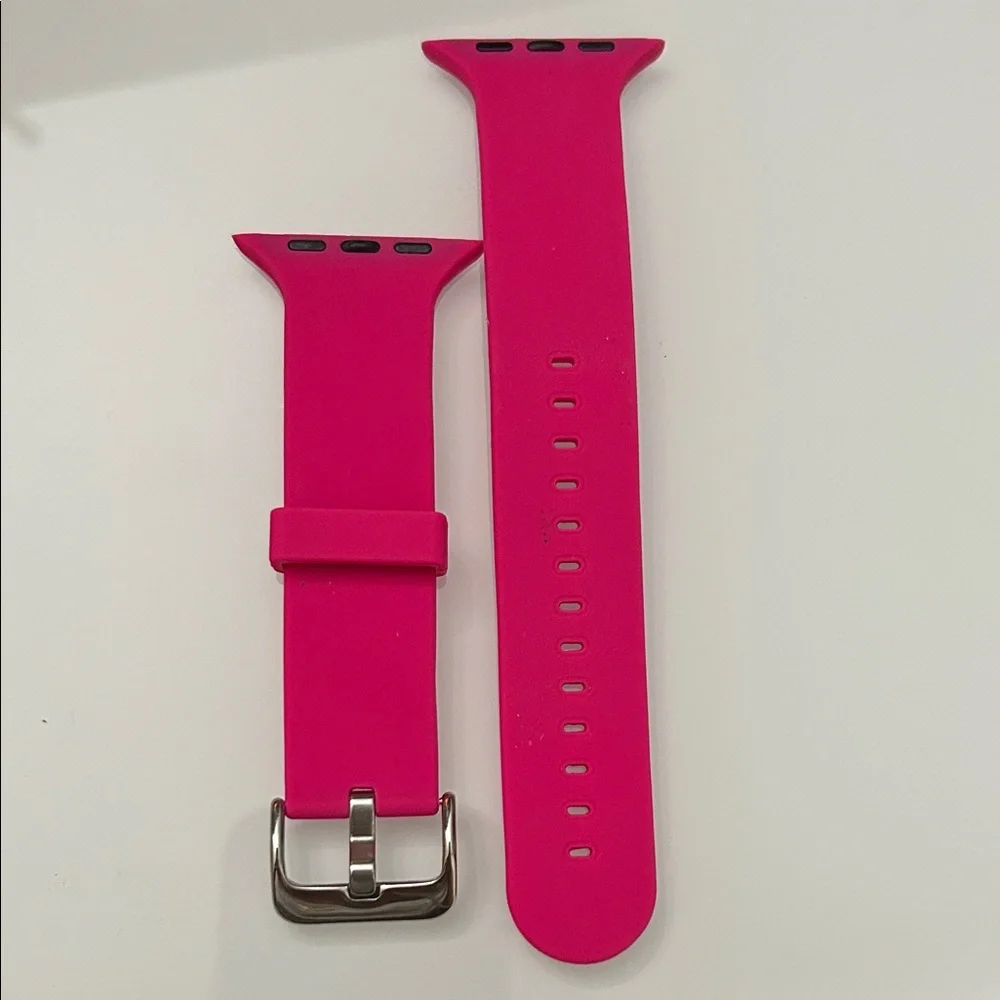 Pink Silicone Smartwatch Band size 42 mm